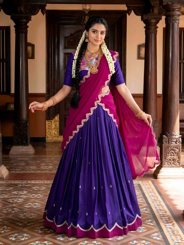 Naysha Thread Embroidered Lehenga With Dupatta  PRL