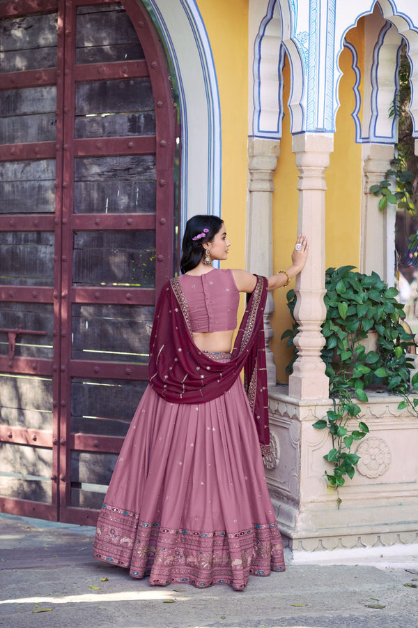 Star Georgette Embroidered Lehenga With Dupatta  BPI