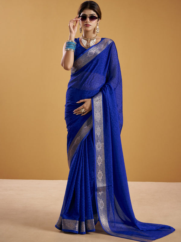 Shimmer Zari Weaving Saree RBL