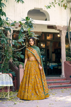 Tussar Silk Foil Printed Lehenga With Dupatta  MST
