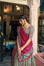 Tussar Silk Foil Printed Lehenga With Dupatta  BGN