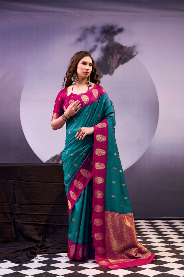 Cotton Zari Weaving Saree TEL