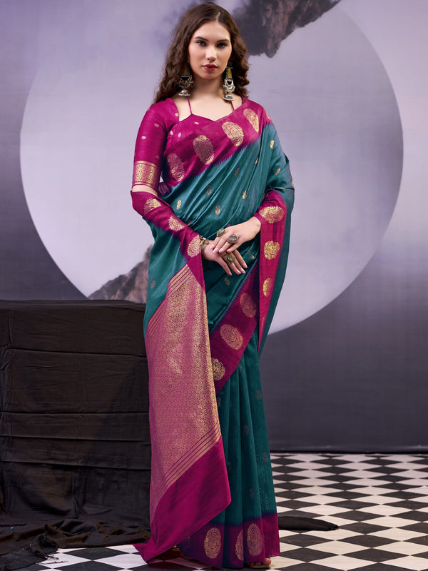 Cotton Zari Weaving Saree TEL