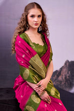 Cotton Zari Weaving Saree PNK
