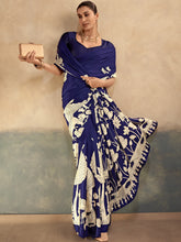 Satin Silk Kalamkari Printed Saree NBL
