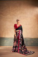 Satin Silk Kalamkari Printed Saree Red