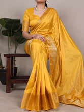Dola Silk Zari Weaving Saree YLW