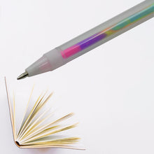 6-in-1 Color Change Pen Gel Pens Color Change Pen Rainbow Color Change Funky Pens, Gel Pen, coloring pen, Roller Ball Pens, School Office Supply Gift Stationery New Released Sturdy and Fashionable (1 Pc)