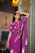 Georgette Printed Saree For Women PRL