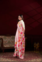 Satin Silk Printed Saree  For Women PEC