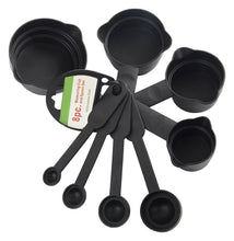 106 Plastic Measuring Cups and Spoons (8 Pcs, Black) Raj Sales and service