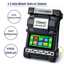 Fibershot SpliceJet Fiber Fusion Splicer Machine | High Precision Core Alignment Splicing Machine for FTTH, Telecom & Network Installation