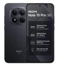 REDMI Note 15 Pro 5G (Carbon Black, 8GB+256GB) | 200MasterPixel OIS