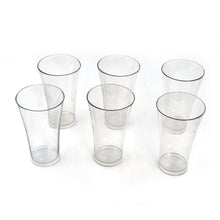 2849 Drinking Glass Juice Glass Water Glass Set of 6 Transparent Glass 