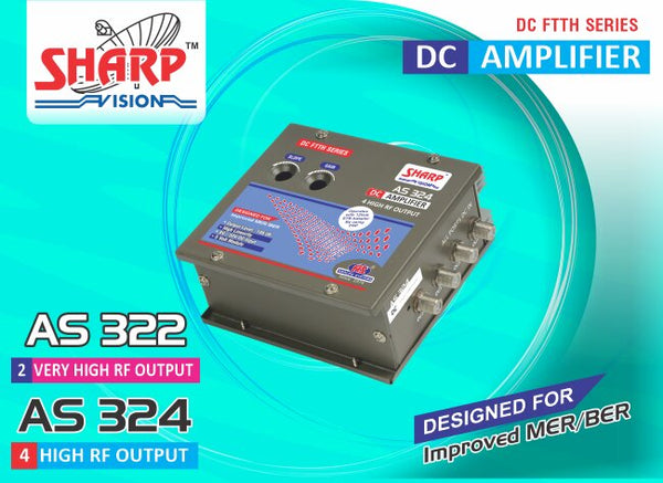 Sharp Vision DC AMPLIFIERS AS 324 - 4 HIGH RF OUT