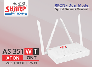 Sharp Vision AS 351 DX XPON 2GE +1POT+2WIFI DUAL BAND ONT