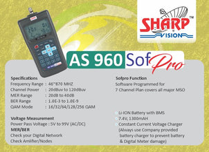 Sharp Vision AS 960 SofPro Digital Meter with lots of new feature for critical management of Network