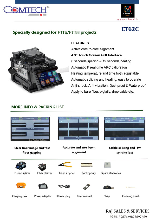 COMTECH CT 62 C  TUCH SCREEN Splicing Machine