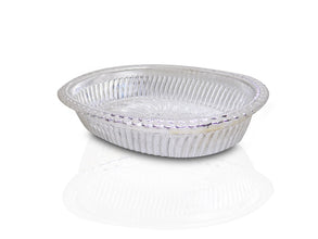 2090 Multipurpose Royal Design Oval Silver Gift Tray 