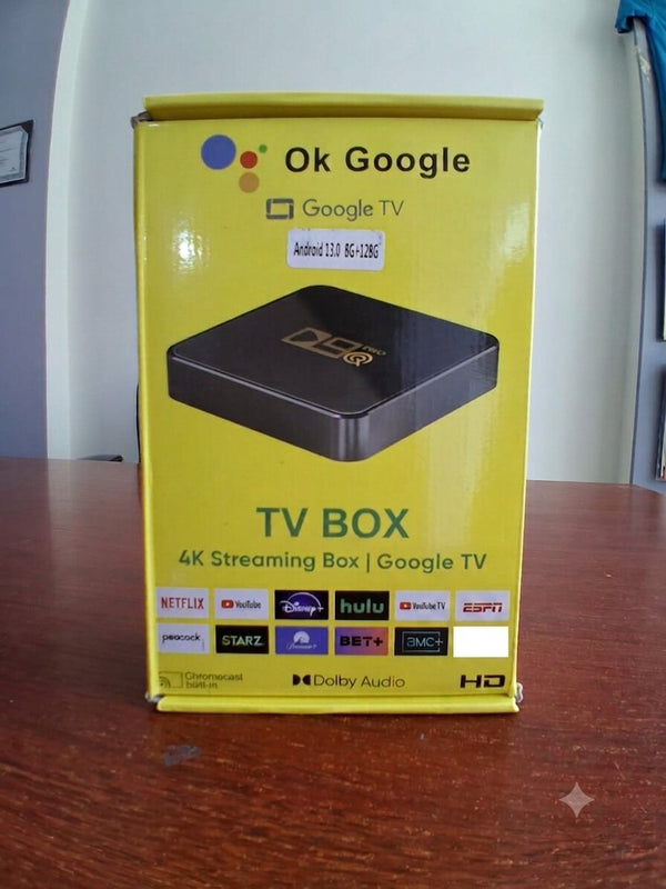 Android TV Box i96 8K Ultra HD, 8GB RAM + 128GB, Voice Remote