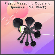 106 Plastic Measuring Cups and Spoons (8 Pcs, Black) Raj Sales and service