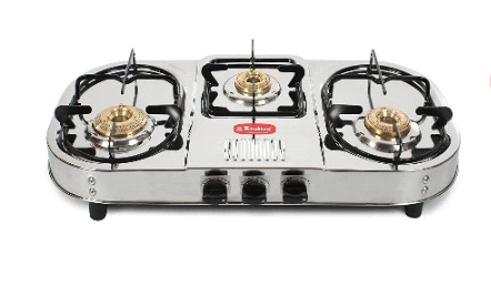 SAFELINE CLUB-3 DD CD 3 - 3 Burner Gas Stove