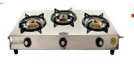 SAFELINE TRIPPLE COOK PLATINUM - 3 Burner Auto-ignition Gas Stove