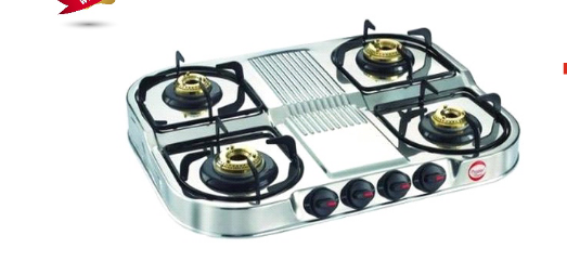 SAFELINE CLUB-4 DD CD 4 - 4 BURNER Auto-ignition gas stoves