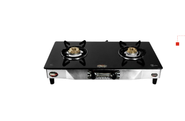 SAFELINE REGULAR BLACK 2B - 2 BURNER Auto-ignition gas stoves