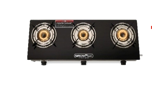 SAFELINE COMPACTRA BLACK - 3 BURER Auto-ignition gas stoves