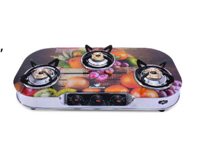 SAFELINE FULL BODY DIGITAL, FBD 3  BURNER GAS STOVE