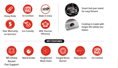 SAFELINE 4 HOB SERIES OCTRA Auto-ignition gas stoves