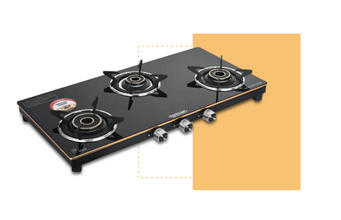 SAFELINE OLV-2 3 BURNER Auto-ignition gas stoves