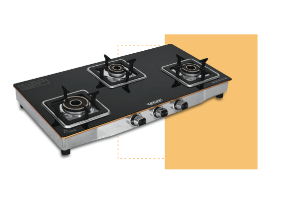 SAFELINE OLV- 8   3 BURNER Auto-ignition gas stoves