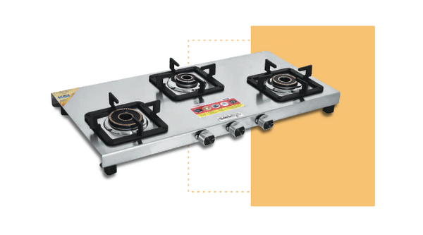 SAFELINE TDT - 1 3BURNER Auto-ignition gas stoves