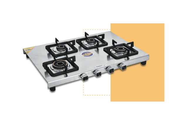 SAFELINE TDT - 3 4 BURNER Auto-ignition gas stoves