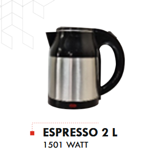 SAFELINE ESPRESSO 2 L KETTLE 1501 WATT