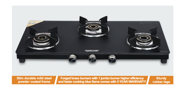 SAFELINE UBN -8 3 BURNER Auto-ignition gas stoves