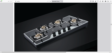 SAFELINE IPRL -2 4BURNER Auto-ignition gas stoves