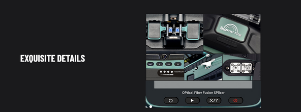 Signal fire AI-6A+ Fusion Splicing Six Motor Core Alignment Fiber Fusion Splicer with OPM and VFL, Automatic FTTH Fiber Optical Welding Splicing Machine Splicing 8S Heating 18S