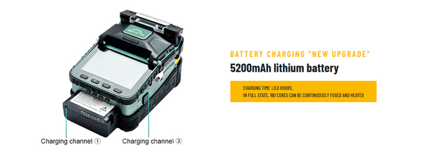 Signal fire AI-6A+ Fusion Splicing Six Motor Core Alignment Fiber Fusion Splicer with OPM and VFL, Automatic FTTH Fiber Optical Welding Splicing Machine Splicing 8S Heating 18S