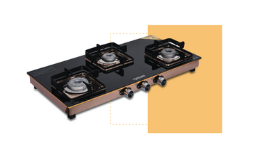 SAFELINE CRTR -4 3BURNER GAS STOVE
