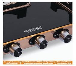 SAFELINE CRTR -4 3BURNER GAS STOVE