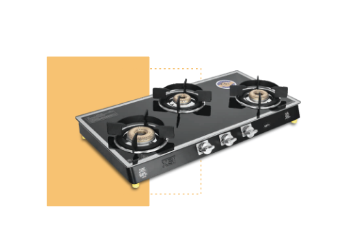 SAFELINE CSTL-2 3BURNER GAS STOVE