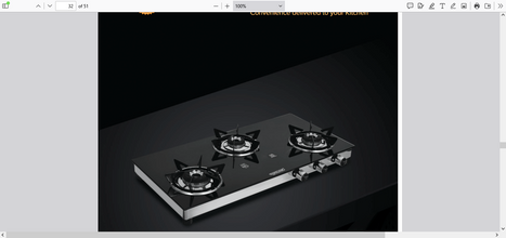 SAFELINE CNTR-2 3 BURNER Auto-ignition gas stoves