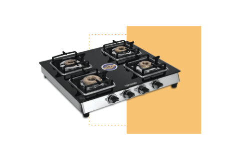 SAFELINE CNTR -5  4 BURNER Auto-ignition gas stoves