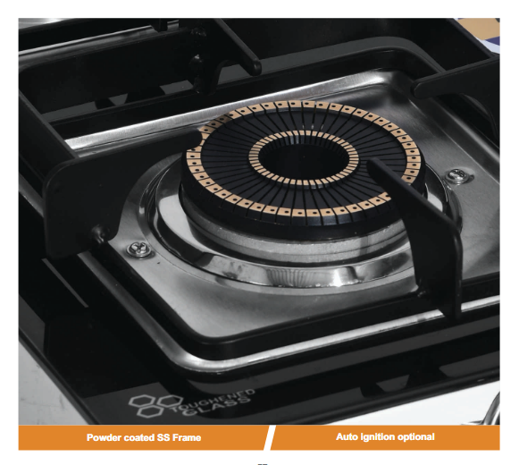 SAFELINE CNTR 10 - 4 BURNER Auto-ignition gas stoves