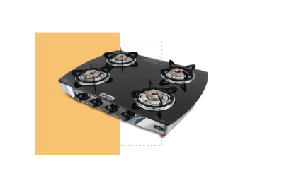 SAFLINE ELGN-3  4BURNER GAS STOVE