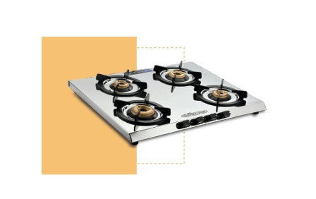 SAFELINE NRA 3 - 4 BURNER Auto-ignition gas stoves