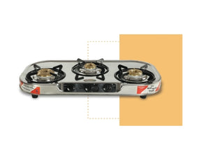 SAFELINE OPL 4 - 3 BURNER Auto-ignition gas stoves